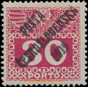 153755 -  Pof.70, Postage due stamp - big numerals 30h, overprint, ty