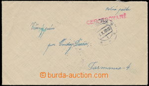 153769 - 1942 letter sent to FP Tasmania - 4, CDS BRATISLAVA 9. X. 42