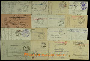 153812 - 1919-20 SLOVENSKO  sestava 16ks pohlednic a lístků s různ