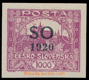 153924 -  Pof.SO23a, 1000h violet, black Opt; hinged; exp. by Lesetic