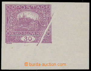 153937 -  Pof.13N, 30h light violet, paper crease in paper; exp. by G