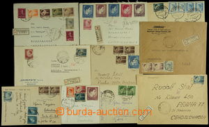 154024 - 1945-1947 comp. of 10 entires sent to Czechoslovakia,i.a. 5x
