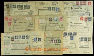 154026 - 1946-1947 comp. 11 pcs of reply forms, i.a. 1x with provisio