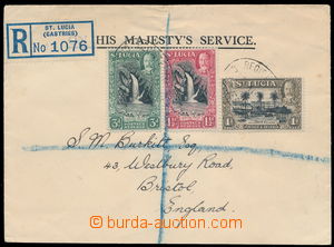 154030 - 1936 R-dopis zaslaný do Bristolu (Anglie), vyfr. zn. Jiří