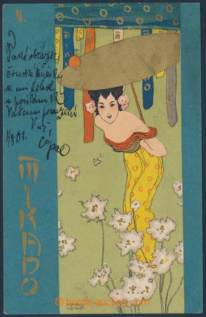 154231 - 1910 KIRCHNER Raphaël, kolorovaná pohlednice Mikado; na v