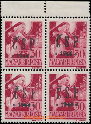 154304 - 1944 Pof.RV190, CHUSTSKÝ OVERPRINT on/for Hungarian stamp. 