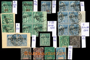 154330 - 1892-94 interesting compilation of stamps from the first iss
