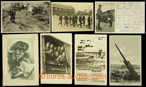 154503 - 1939-45 sestava 6ks válečných pohlednic (propaganda, záb