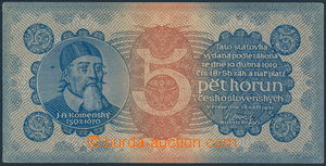 154512 - 1921 Ba.18, 5CZK, serie 2, without perf, very nice piece wit