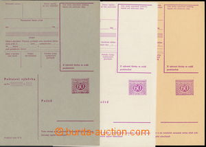 154570 - 1966-68 CPV32, comp. 3 pcs of postal order cards on various 