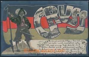 154585 - 1905 ČESKÝ TĚŠÍN / CIESZYN (Teschen) - kolorovaná foto
