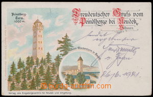 154589 - 1900 NEJDEK (Neudek) - rozhledna Peindlberg (Tisovský vrch)