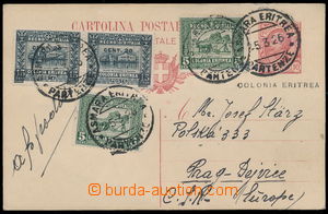 154660 - 1926 italská dopisnice 10c s přítiskem COLONIA ERITREA za