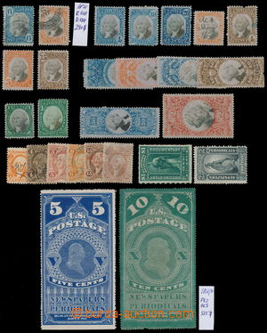 154758 - 1865-1880 Novinové a kolkové známky, mj. Newspapers Sc.PR