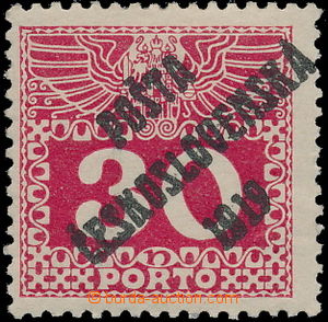 154813 -  Pof.70, Postage due stmp - big numerals 30h with overprint 