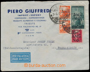154865 - 1947 VENICE GUILA  commercial air-mail letter addressed to C