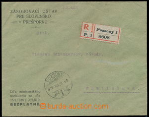 154899 - 1919 MAILING LIBERATED OD POŠTOVNÉHO  off. without frankin