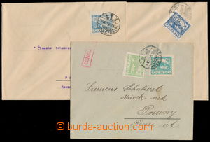154901 - 1919 Maxa P20, comp. 3 pcs of letters with Hradčany in/at I