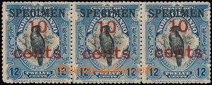 154923 - 1916 SG.188s, 3-páska Kakadu, přetiskové vydání 10C/12C