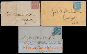 154956 - 1851 NOVA SCOTIA, NEW BRUNSWICK  sestava 3ks dopisů, 2x Nov