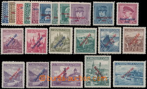 154958 - 1939 Alb.2-22, complete set of incl. 19a, 19b, 3,50K red and