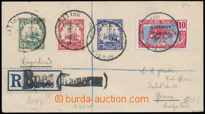 154963 - 1918 Reg letter to Bern with mixed colonial franking C.E.F. 