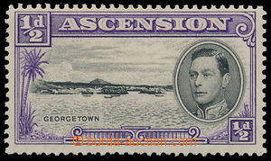 154972 - 1938 SG.38a, Jiří VI. Georgetown ½P, fialová/ čern