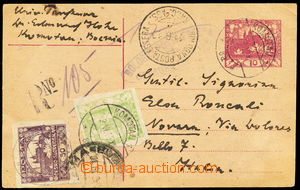 155022 - 1919 CDV10, PC Hradčany 10h sent as Reg in/at II. postal ra
