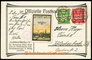 155050 - 1924 oficiální Let-pohlednice, FLUGTAGE GÖRLITZ 9. UND. 1