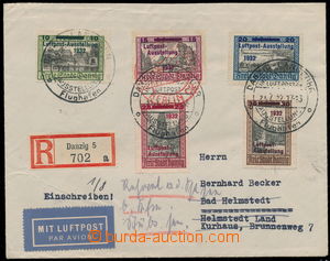 155061 - 1931 DANZIG  Reg and airmail letter to Germany, franked with