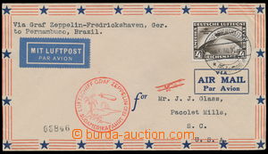 155067 - 1930 1. SÜDAMERIKAFAHRT  dopis adresovaný do USA, přeprav