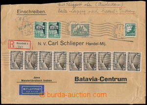 155071 - 1934 R+Let-dopis velkého formátu zaslaný do Batávie (Jak
