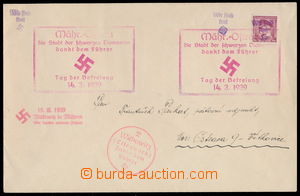 155087 - 1939 MORAVSKÁ OSTRAVA  envelope big format with Masaryk 1CZ