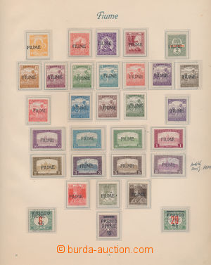 155103 - 1918-1924 [SBÍRKY]  velice pěkná sbírka známek Fiume, z
