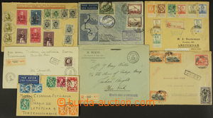 155133 - 1915-1946 7 Reg and air-mail letters, 2x Belgian Congo, Reg 