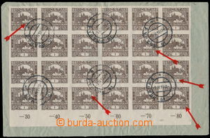 155182 - 1919 heavier letter sent in/at I. postal rate to Písek fran