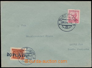 155229 - 1946 PROVIZORIUM  dopis zatížený doplatným - výplatní 