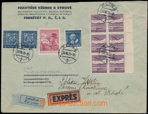 155261 - 1939 commercial special delivery air-mail letter to Prague, 