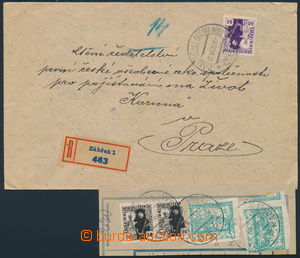 155271 - 1920 comp. 2 pcs of entires, Reg letter sent in/at III. post