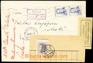 155276 - 1954 DEAD LETTER OFF. PRAGUE  undeliverable letter returned 