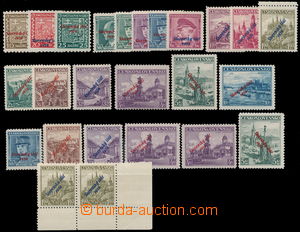 155372 - 1939 Alb.22, 21, 20, selection of stmp with overprint., inco
