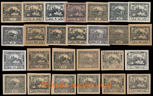 155398 -  PLATE PROOF  Pof.1-26, selection of 26 pcs of plate proofs 