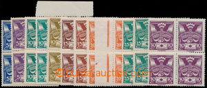 155424 -  Pof.143A-150A, complete set according to types and colors, 