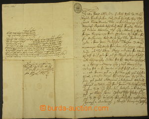 155461 - 1687 ČESKÉ KRÁLOVSTVÍ  Czech language written sale contr