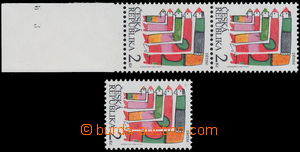 155473 - 1994 Pof.41, Children's Day 2CZK, vertical pair with lower m