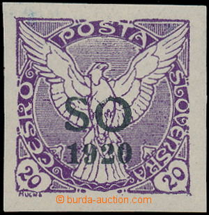 155575 -  Pof.SO31N, Newspaper stamp 20h violet, black Opt, officiall