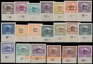 155579 -  Pof.SO1-23, selection of 20 pcs of, all with lower margin a