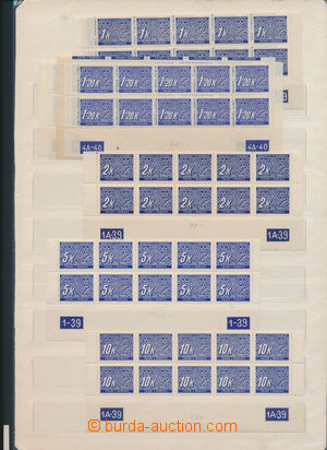 155589 - 1939 [COLLECTIONS]  Pof.DL1-14, selection of plate number, c