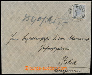 155759 - 1895 LEVANTE  dopis zaslaný do Bosny a Herzegoviny, vyfr. z