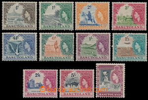 155820 - 1954 SG.43-53, Alžběta II. Krajinky ½P-10Sh; luxusní